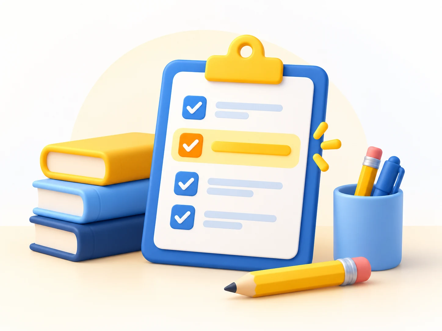 Study planning visual for focused CSCA preparation